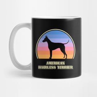 American Hairless Terrier Vintage Sunset Dog Mug